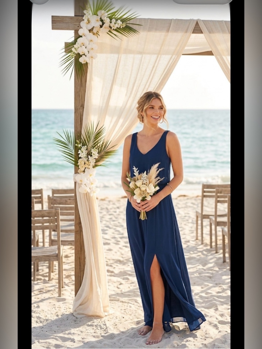 Show me your Mumu Royal Blue Dress Kendall Maxi Gown Wedding Bridesmaid Navy